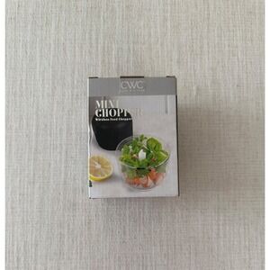 CWC Cook With Color Mini Chopper Wireless Food Chopper 8oz 30W Rechargeable Bk